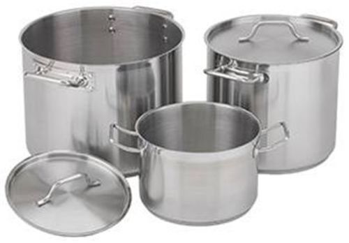 Stock pot roy ss rspt 8-8 qt stainless steel w lid royal industries for sale