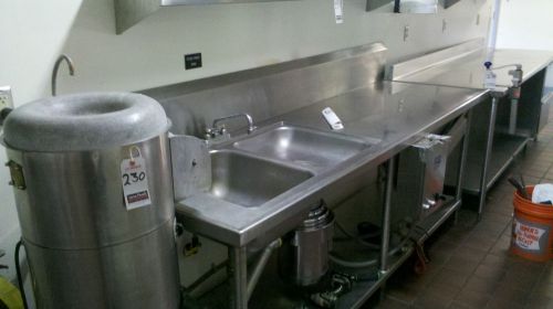 8&#039; prep table with sink and disposal restaurant