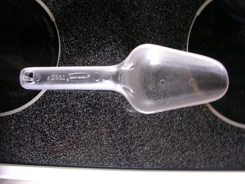 NSF Rubbermaid Clear Scoop Restaurant Commercial 6 oz, measuring, hard plastic