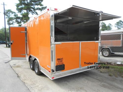 New 8.5x16 8.5 x 16 enclosed concession food vending bbq trailer - new 2015 for sale