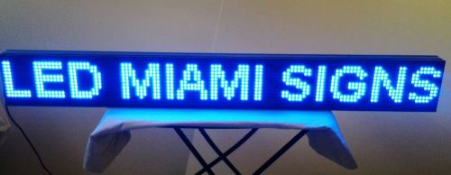 LED Sign Wi-Fi Wireless Connection Programmab 50&#034; LED Display BLUE Outdoor SALE