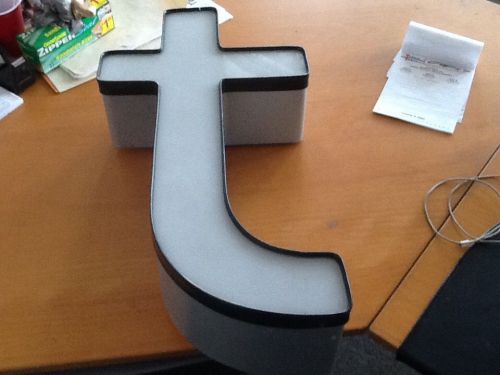 Letter From Sign &#034;t&#034; with white Face 25&#034; Tall
