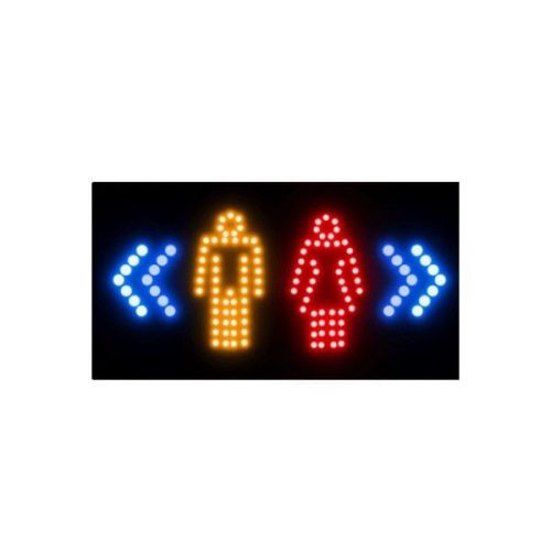 Male and Female Electronic LED Flashing Sign, Size: 50 x 25 x 3cm