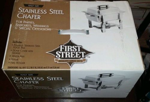 Stainless steel chafer half size by First Street NIB
