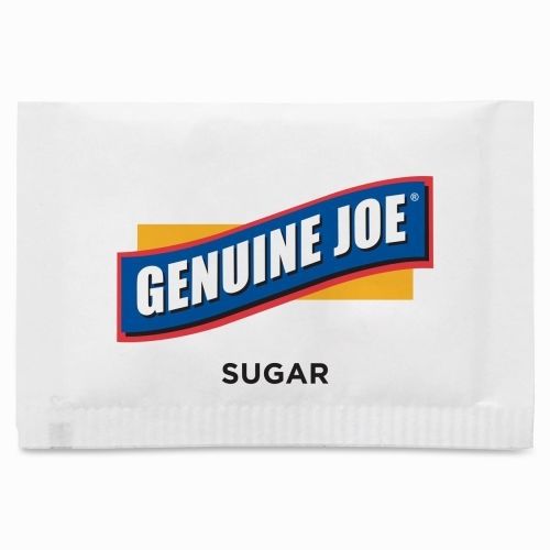 Genuine Joe Pure Cane Sugar - Packet - 0.10 oz - 1200/Box