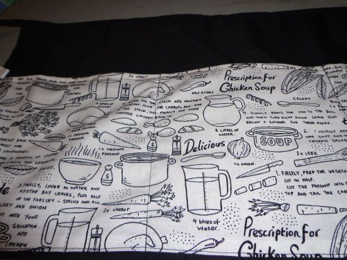 Waist apron for waitress/waiter soup recipe