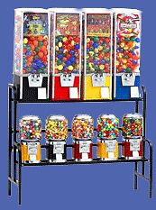 Brand new 9 unit bulk vending machine rack free s&amp;h! for sale