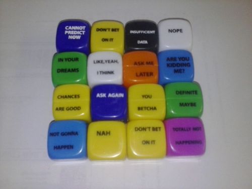 100 Fortune Dice for Vending or Party Favors