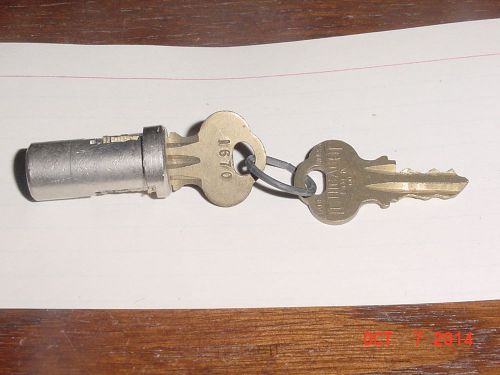 Vintage nos vending machine lock plus pair 2 chicago keys # 1670 gumball candy for sale