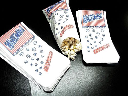 75 Popcorn Bags, Concession bags, Grease resistant bags, Food Safe Treat bags