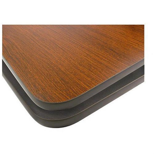 Rectangular 24-inch x 30-inch Mahogany/Black Table