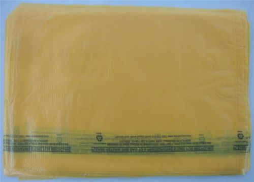 100 Qty. 6 1/4&#034; x 9 1/4&#034; Yellow High-Density Plastic Merchandise Bag Extra Small