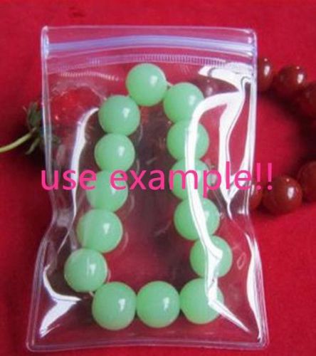 20x Soft clear jewelry bag zipper pouch 7x11cm eco friendly PVC packaging bag