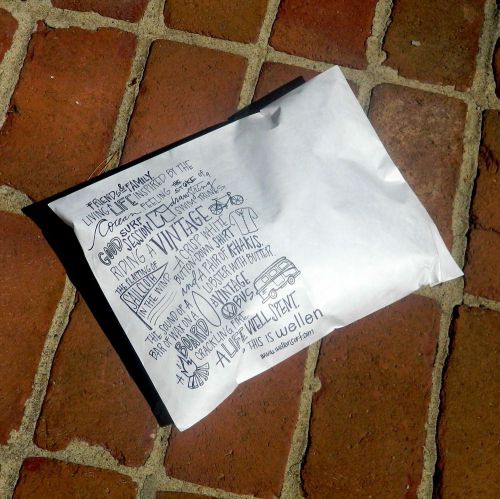 Custom printed tyvek envelopes 9&#034; x 12&#034; 2 colors branded packaging mailers for sale