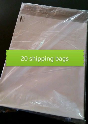 20 10x13 POLY MAILERS ENVELOPES SHIPPING BAGS PLASTIC SELF SEALING BAGS WHITE