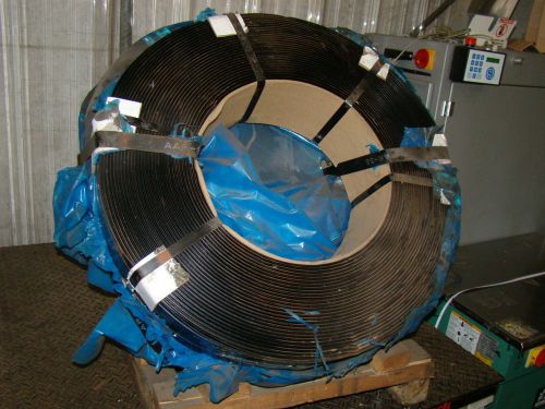 High tensile steel strapping 1-1/4&#034; x 0.029&#034; black aar58 for sale