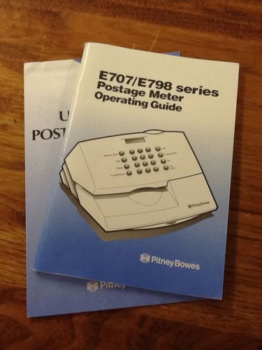 PITNEY BOWES POSTAGE METER OPERATING GUIDE E707/E798SERIES