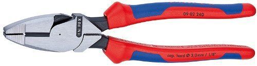 Knipex 09 02 240 High Leverage Lineman New England Comfort Grip Made in Germany