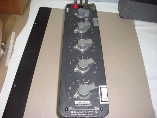 Genrad general radio gr  1432-p precision ohm decade resistor box for sale