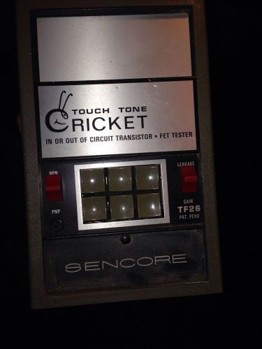 Sencore TF26 Cricket Touch Tone Circuit Transistor &amp; Fet Tester #1