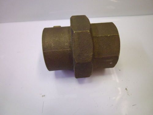 Brass union 2&#034; solder / sweat joint 0.102&#034; wall thickness (qty 1) #j54830 for sale