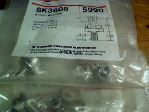 5 SK 3608 stud silicone rectifier 400 V prv 40 amp with mount kit