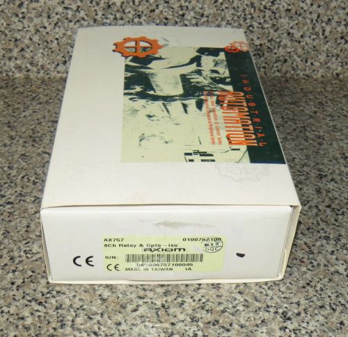 AXIOM AX757 8 CHANNEL RELAY &amp; OPTO-SO RELAY PANEL- NEW IN BOX