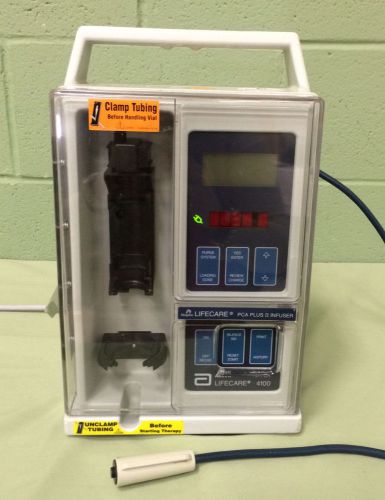 Lifecare infusion, abbott pump 4100 pca plus ii, surgical lab patient equipment for sale