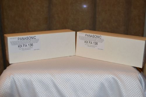 Panasonic Plain Paper Thermal Fax Ribbon  KX-FA136 2 boxes 4 Rolls