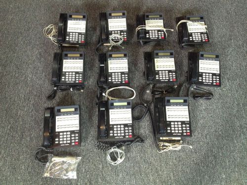 LOT OF 11 NITSUKO (NEC) 123i/384i 22B HF W/SK DISPLAY BUSINESS PHONE SETS 92753