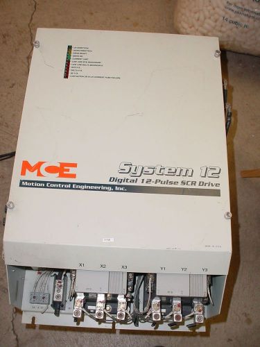 MCE MOTION CONTROL ENGINEERING SYSTEM 12 DIGITAL 12-PULSE SCR DRIVE
