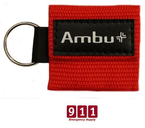 Ambu res-cue key cpr mask with mini keychain pouch red fase shield barrier for sale