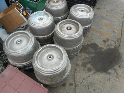 Lot of 6 Stainless Beer Kegs for Homebrew Beer Making Tools