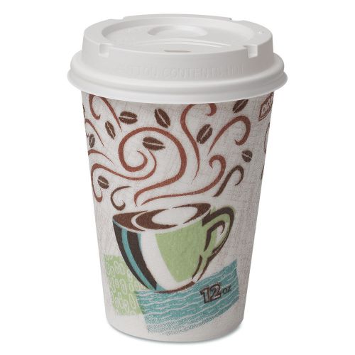 Dixie Paper Hot Cups and Lids Combo Bag (Pack of 50) Set of 6