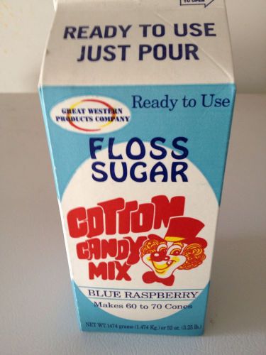 COTTON CANDY FLOSS SUGAR MIX Blue Raspberry ONE CARTON