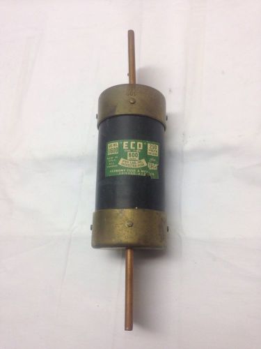 Eco one time fuse cat. # 11600 600amp 250v issue tr-82 for sale