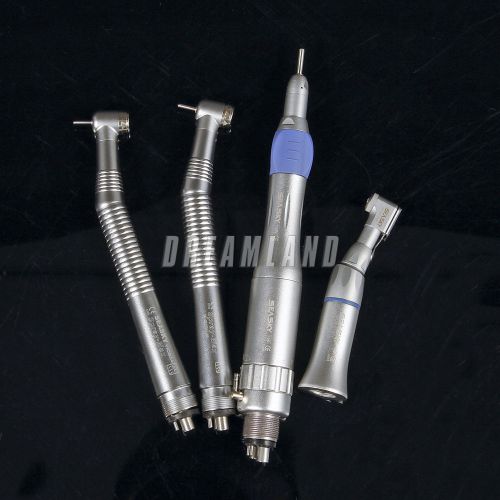 2 pcs nsk style dental high speed handpiece +low speed handpiece kit 4 hole ca for sale