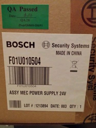 Bosch Security systems Assyria Mechanics Power Supply 24 View NIB