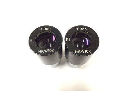 Pair of Nikon Microscope Bi HKW10x Eyepieces