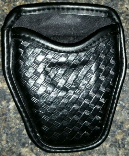 Bianchi 7934 Open Cuff Case - Basket Black 22966 Handcuff Case