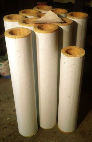 Lot new unused owens-corning ssl ii fiberglass insulation for 4” pipe for sale