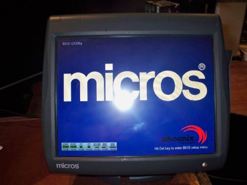 Micros Workstation 5A with stand in full working order