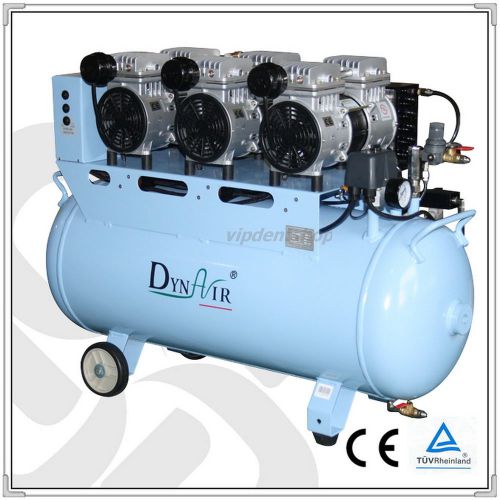 2pc dynair dental oil free air compressor with air dryer da5003d fda ce dl009 for sale