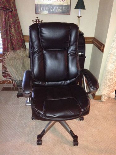 Serta Black Big and Tall Executive Desk Chair