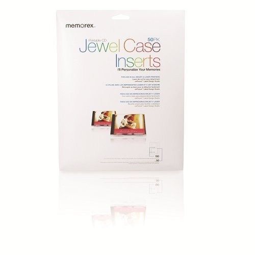 Memorex Jewel Case Inserts - 50 Pack