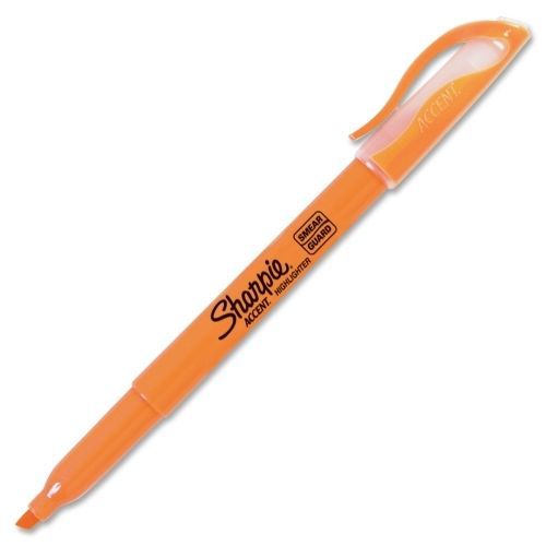 LOT OF 4 Sharpie Accent Pocket Highlighters -Fine -Orange Ink- 12/PK - SAN27006