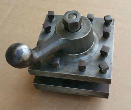 4-WAY SQUARE INDEXING TURRET  METAL LATHE TOOL POST HOLDER 5.75 x 5.75
