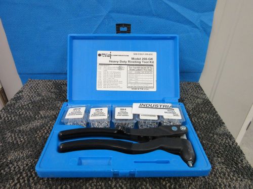 MARSON 200-GK RIVET RIVETING TOOL SET FASTENERS HEAVY DUTY USED