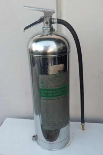 Vintage Potter Roemer Stainless Steel Pressurized Water/FFP Foam Extinguisher