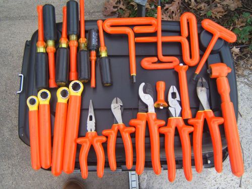 High voltage lineman tools 23-piece set with torque wrench (1000 volt) for sale